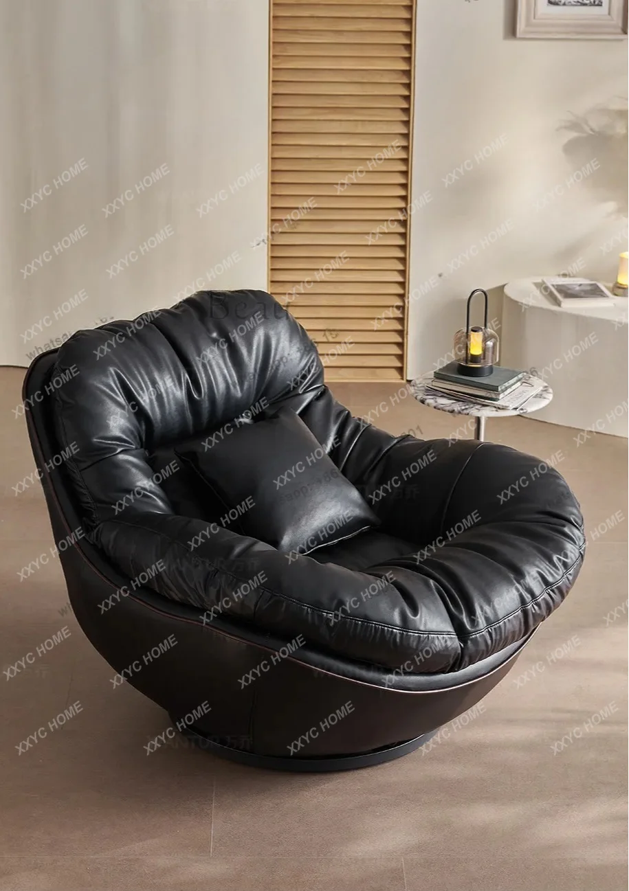minimalist rotating chair lazy sofa balcony living room high-end artist household single chair
