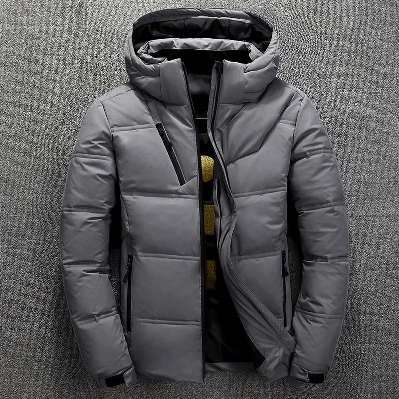 Veste en duvet de canard blanc pour hommes, Parkas de neige pour hommes, Vêtements chauds, Manteau d'hiver, Haute qualité, Nouveau