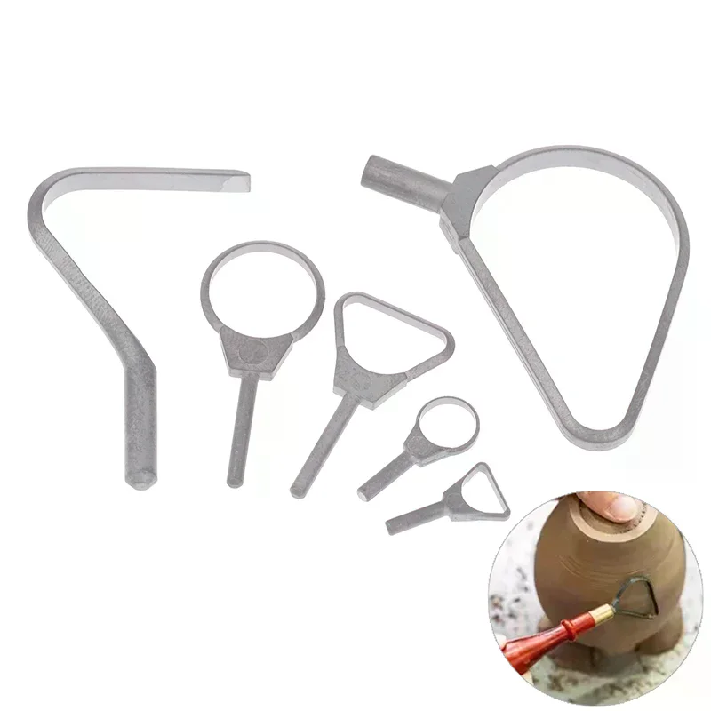 Tungsten Steel Trim Tool Head Ceramic Handicraft Carving Texture Ring Tool Knife Head Clay Cutters Pottery Accessories