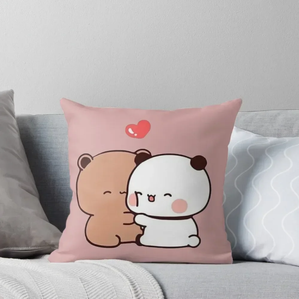 

DuDu Bear and BuBu Panda special moment Throw Pillow pillow pillowcase Pillowcase pillow