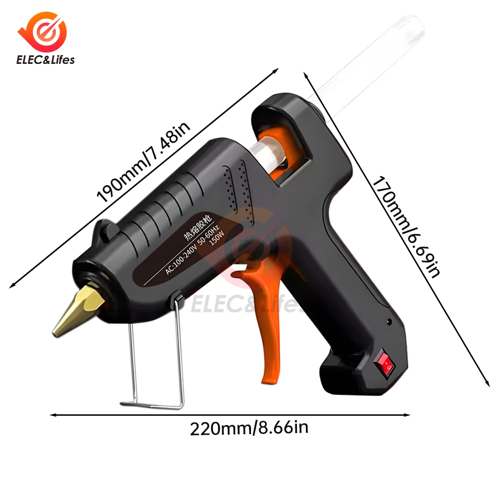 Hot Melt Glue Gun Child Hand Crafts Home DIY Use 11mm Glue Stick Industrial Guns Heat Temperature Thermo Electric Repair Tool