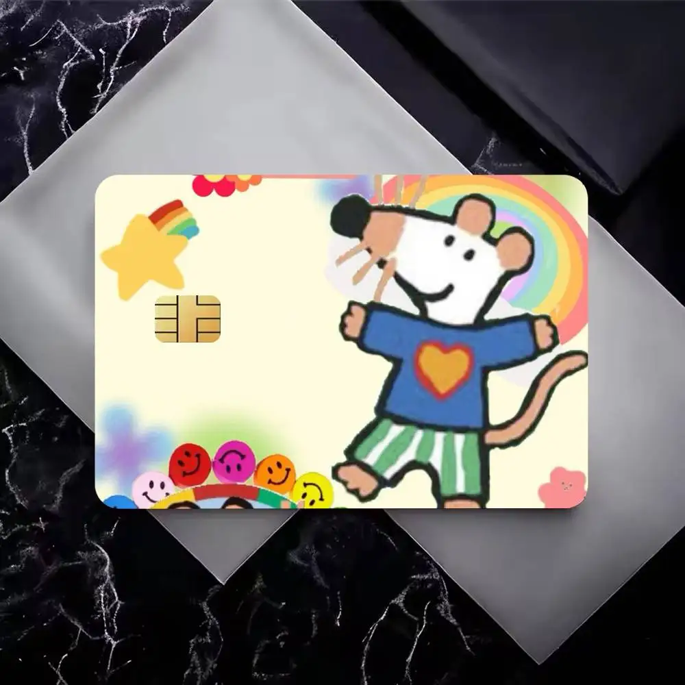Maisy Mouse High‑Res Game Chip Decals Credit Card Mini Waterproof Vinyl Ornament Useful Gift