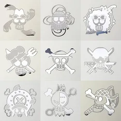 One Piece Pirate Ship Character Avatar Metal Sticker Desktop Bedroom Car Mobile Phone Laptop Tablet Case Sticker Decoration