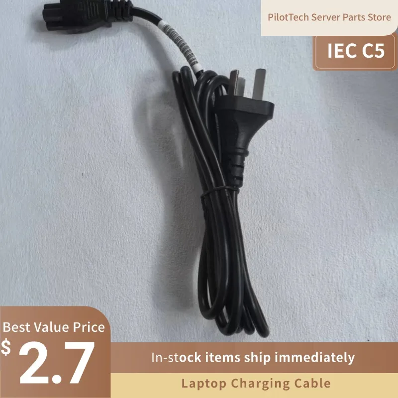 Genuine 286497-001 90W AC Power Cord, IEC C5 to 4.5mm DC Plug, 10A 250V for HP Laptop Charger