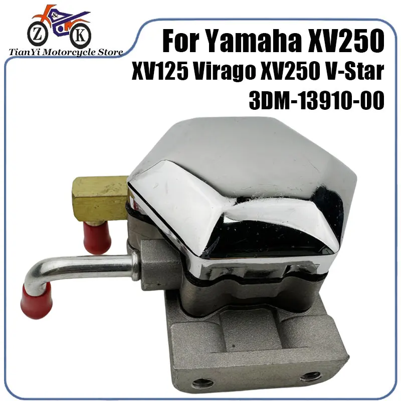 1PCS Motorcycle Engine Fuel Pump For Yamaha XV250 Virago V-Star 250 Route 66 1988-2014 XV125 1990-2014 Replacement 3DM-13910-00