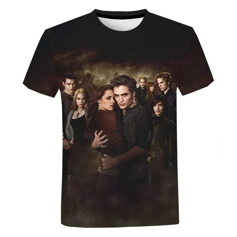 The Twilight Saga 3D Print T-Shirts Streetwear Men Women Fashion Oversized Short Sleeve T Shirt O-Neck Kids Tees Tops Clothing