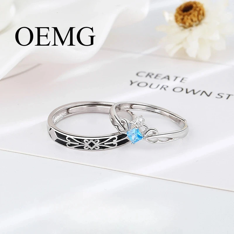 

S925 Silver Brand OEMG Couple Ring Women