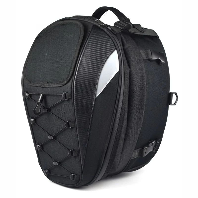 

Motorcycle helmet bag, rear seat backpack, rider motorcycle fuel tank bag, waterproof.