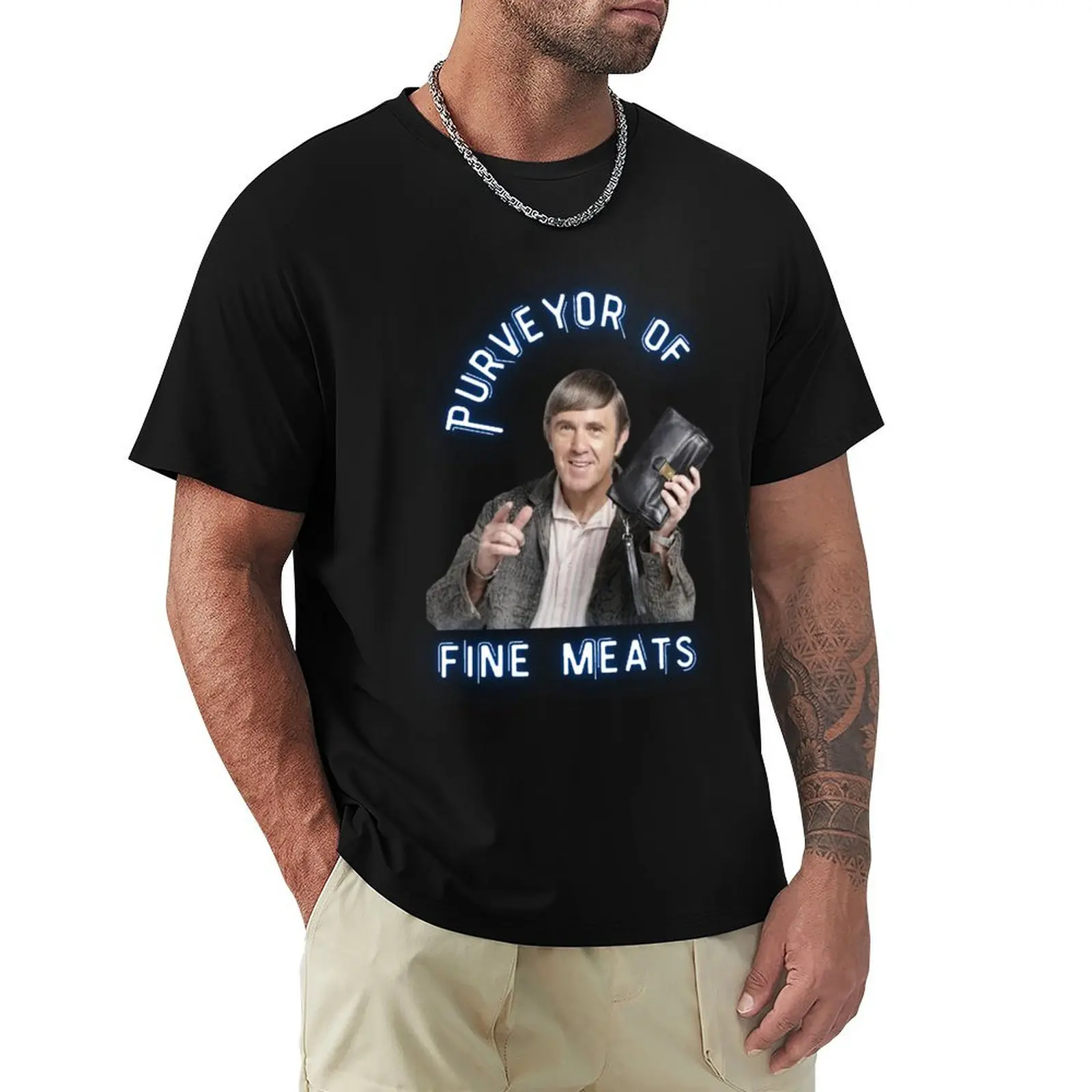 

Kel Knight - Purveyor of Fine Meats T-Shirt quick drying summer top men graphic t shirts