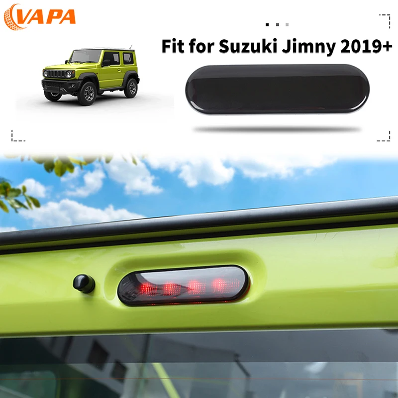 ABS Car High Mounted Brake Light Decoration Cover For Suzuki Jimny 2019 Up Smocked Black Exterior Accessories