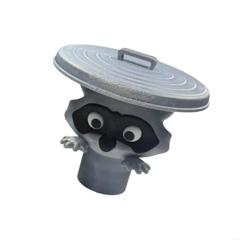 Creative Raccoons Decorative Toilet Paper Holder Wall Shelf For Bathroom Kitchen Cafe Easy Tool Release Setups X3UC