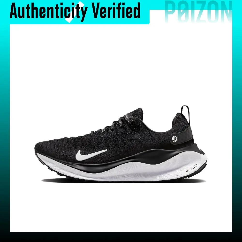 Nike Reactx Infinity 4 Running Shoes Women's Low-top Black White DR2670-001
