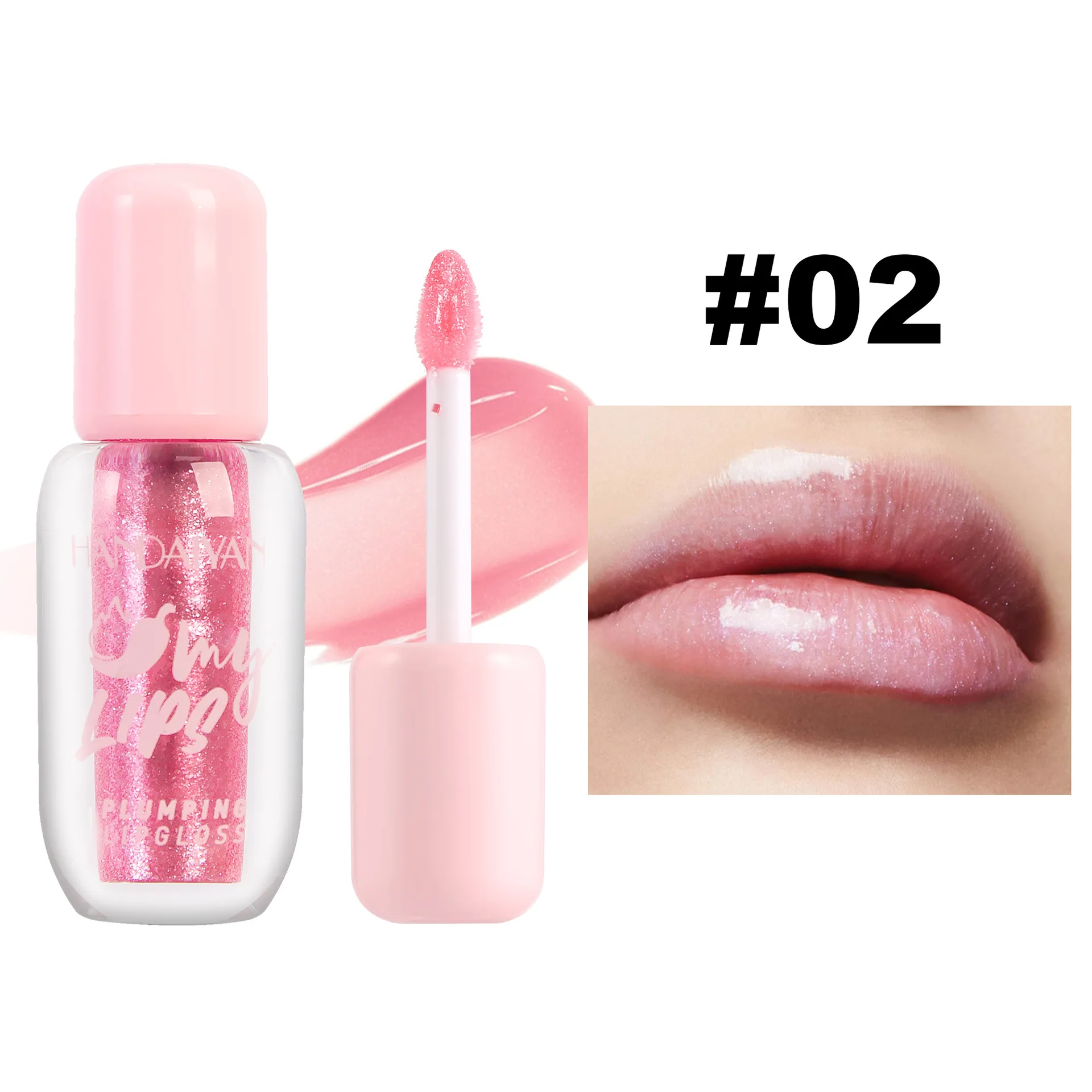 Plump ing Lip gloss hoch pigmentierter dauerhafter praller Lippenstift volles Aussehen glänzende Lippen glasur, 25ml