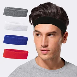 Sweat-Absorbent Cotton Headband para homens e mulheres, Soft Stretchy Hairbands, Anti-Slip Headbands, Faixa de cabelo, Ginásio Fitness, Esportes, Ao ar livre