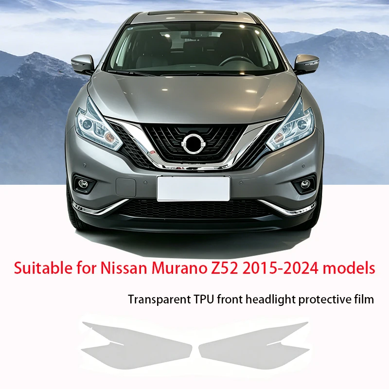 

Fit for Nissan Murano Z52 2015-2024 Transparent Smoked Black TPU Headlight Film Anti-Scratch Pre Cut Vinyl Protective Sticker Se