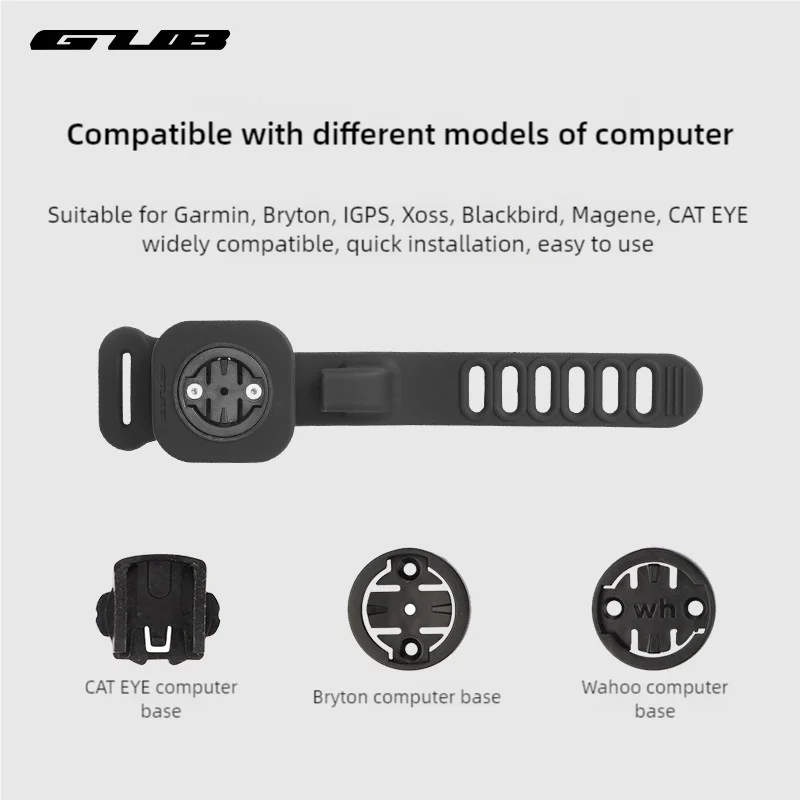 Gub 630 دراجة الكمبيوتر قوس سيليكون توسيع المقود تركيب الهاتف المحمول مقاومة للصدمات سميكة المضادة للانزلاق قاعدة #4