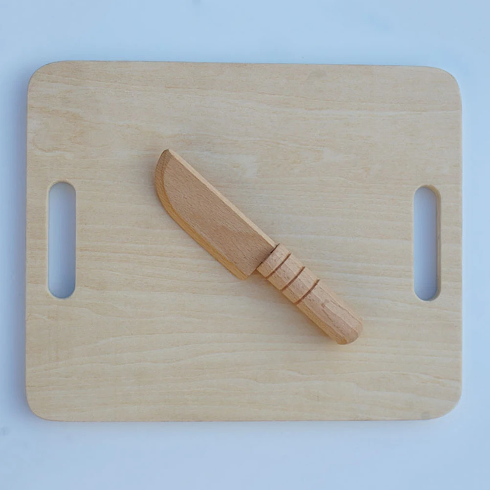 Planche à découper en bois pour enfants, 1 ensemble, éducation précoce, cuisine en bois, maison de jeu, pratique sûre, Simulation de fruits et légumes