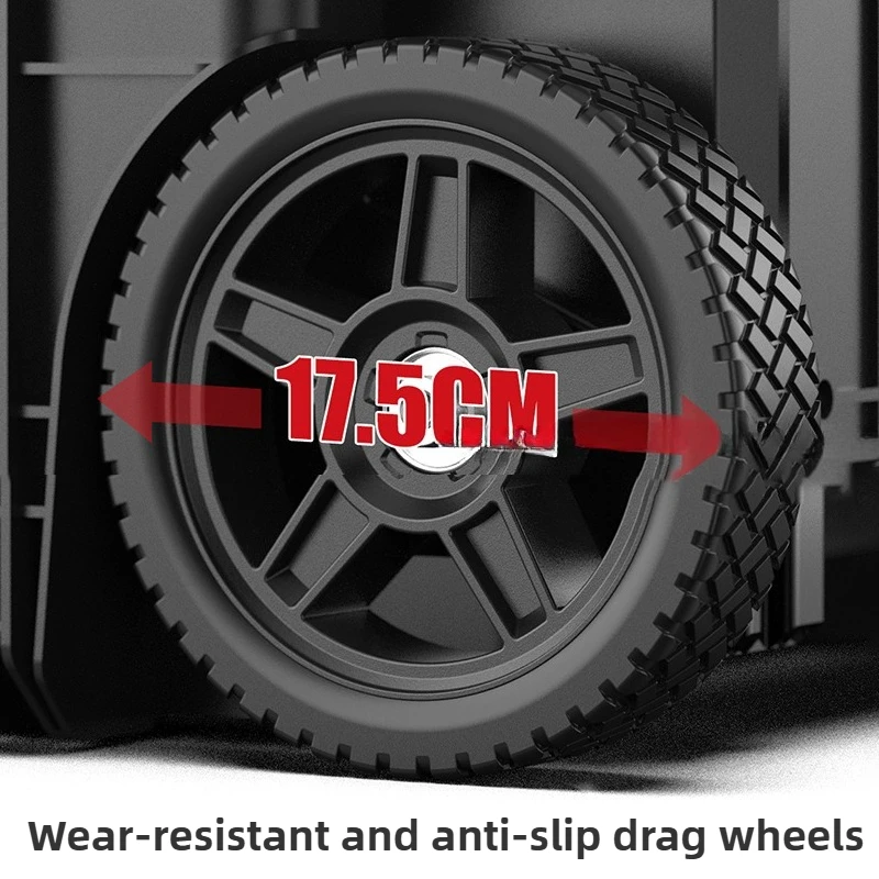 Trolley Stacking Toolbox Labor-saving Combined Tools Case Heavy Duty Large Capacity Storage Box Set Tools Organizer with Wheels