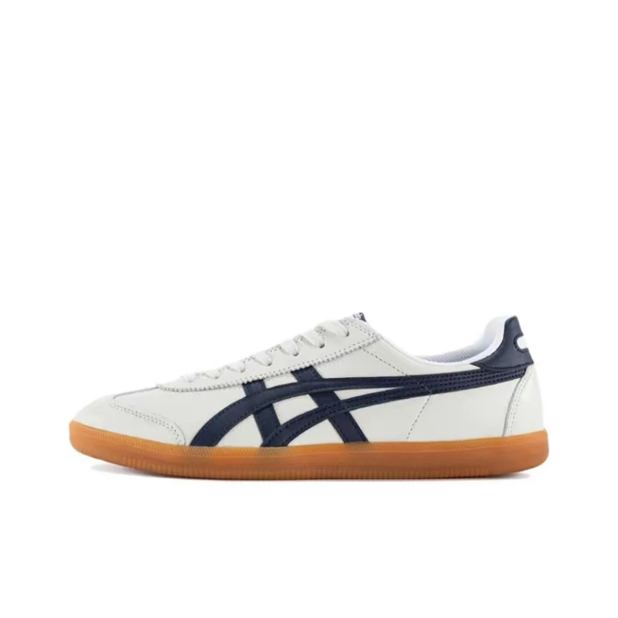 Onitsuka Tiger Tokuten Unisex Gray-Blue Round-Toe Lace-Up Sneakers  Casual Breathable Minimalist Low-Top Design 1183B938-020