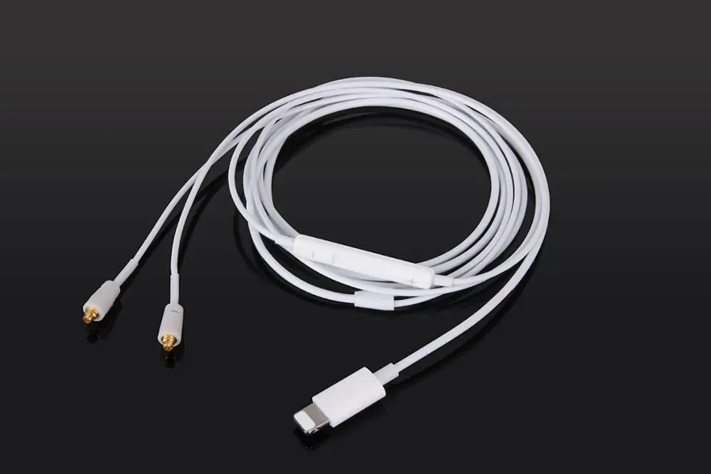 Cable de Audio con micrófono remoto para FiiO F5 F9 F9SE F9Pro FH1 FH5 FA7 FA1 FH7 FH5s FD3 FD3 pro FD5 FD7 FA9 MMCX FH7S FIT iPhone