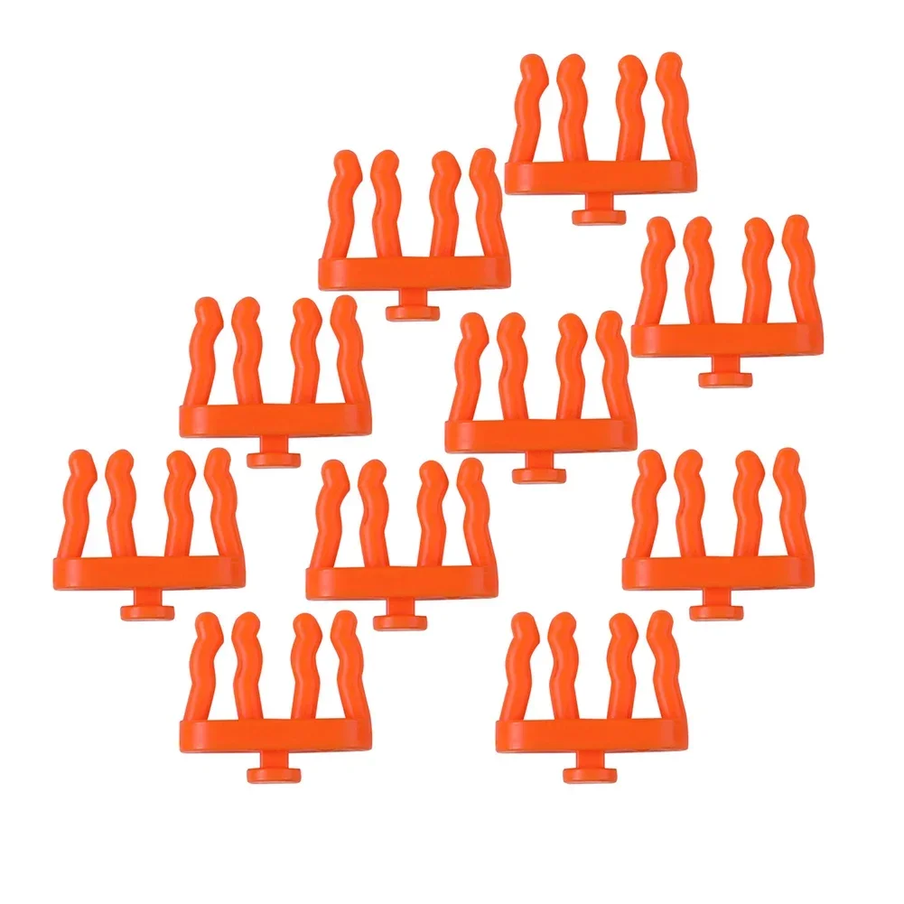 10pcs Tool Hanging Board Garage Organizer Hanging Board Hook ABS Material Hang A Variety Of Tools Lightweight Orange Color