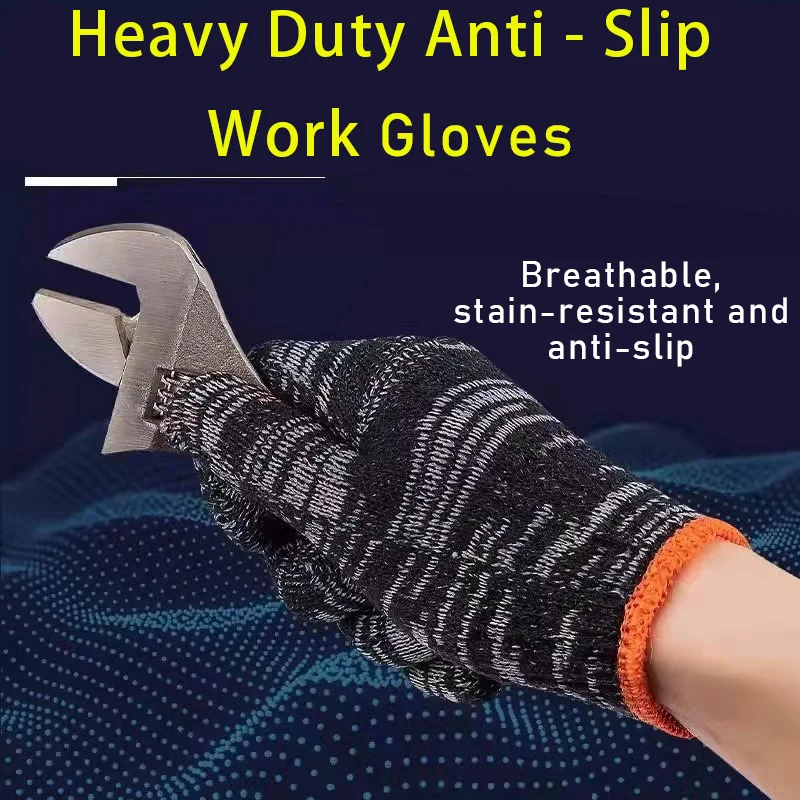 

Heavy Duty Anti - Slip Work Gloves Durable Comfortable for Professional Industrial DIY Construction Gardening Tasks High Perform