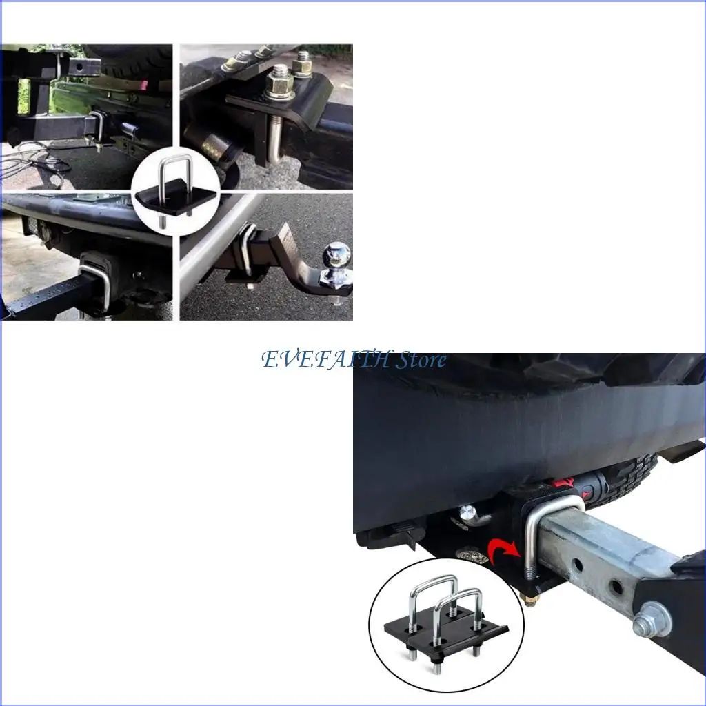 

124B Комплект стабилизаторов сцепного устройства прицепа для тяжелых условий эксплуатации, набор из 2 универсальных пластин, для