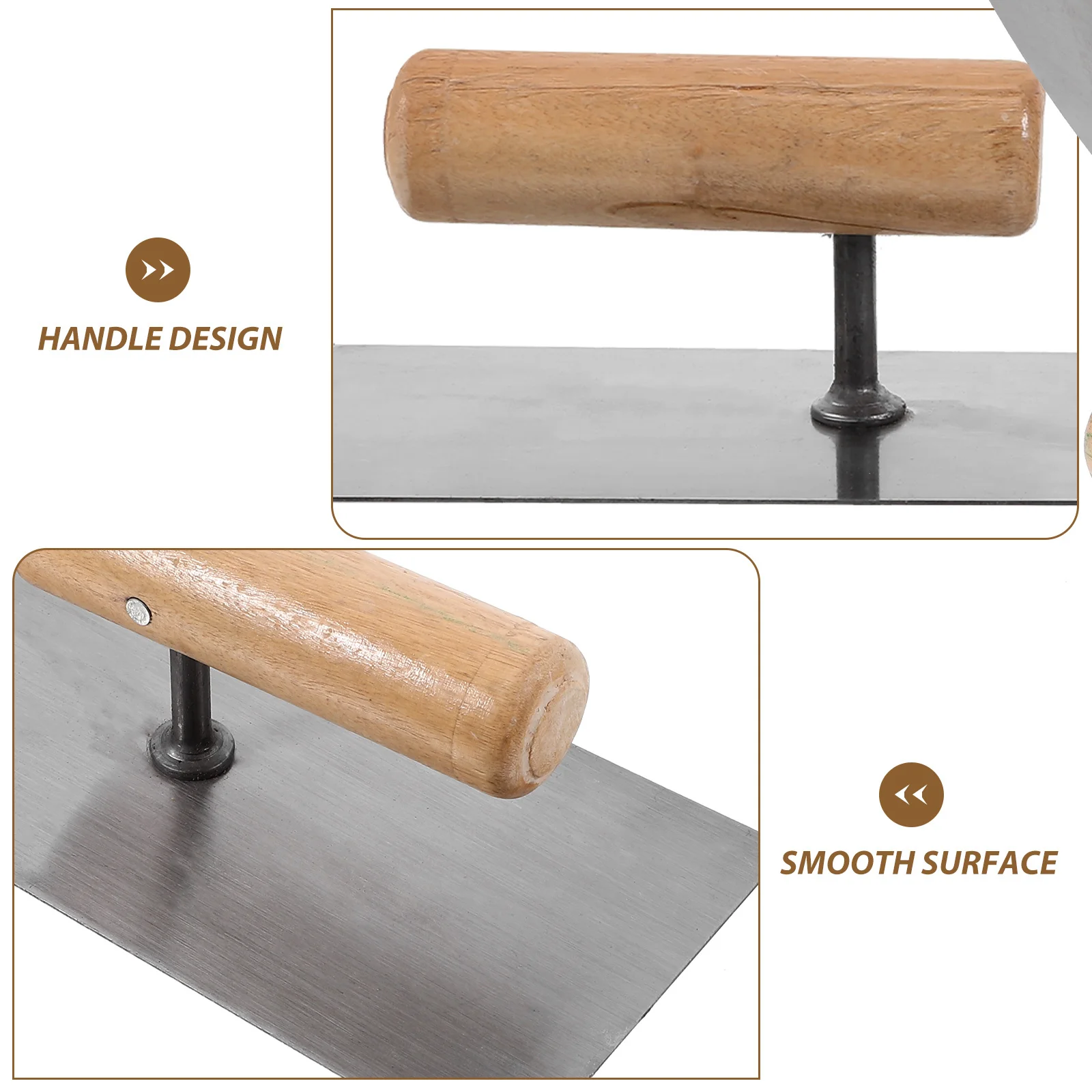 

Durable Stainless Steel Mud Trowel Wall Plaster Tool Easy Use for Drywall Painting Leveling Shaping Plastering Trowel