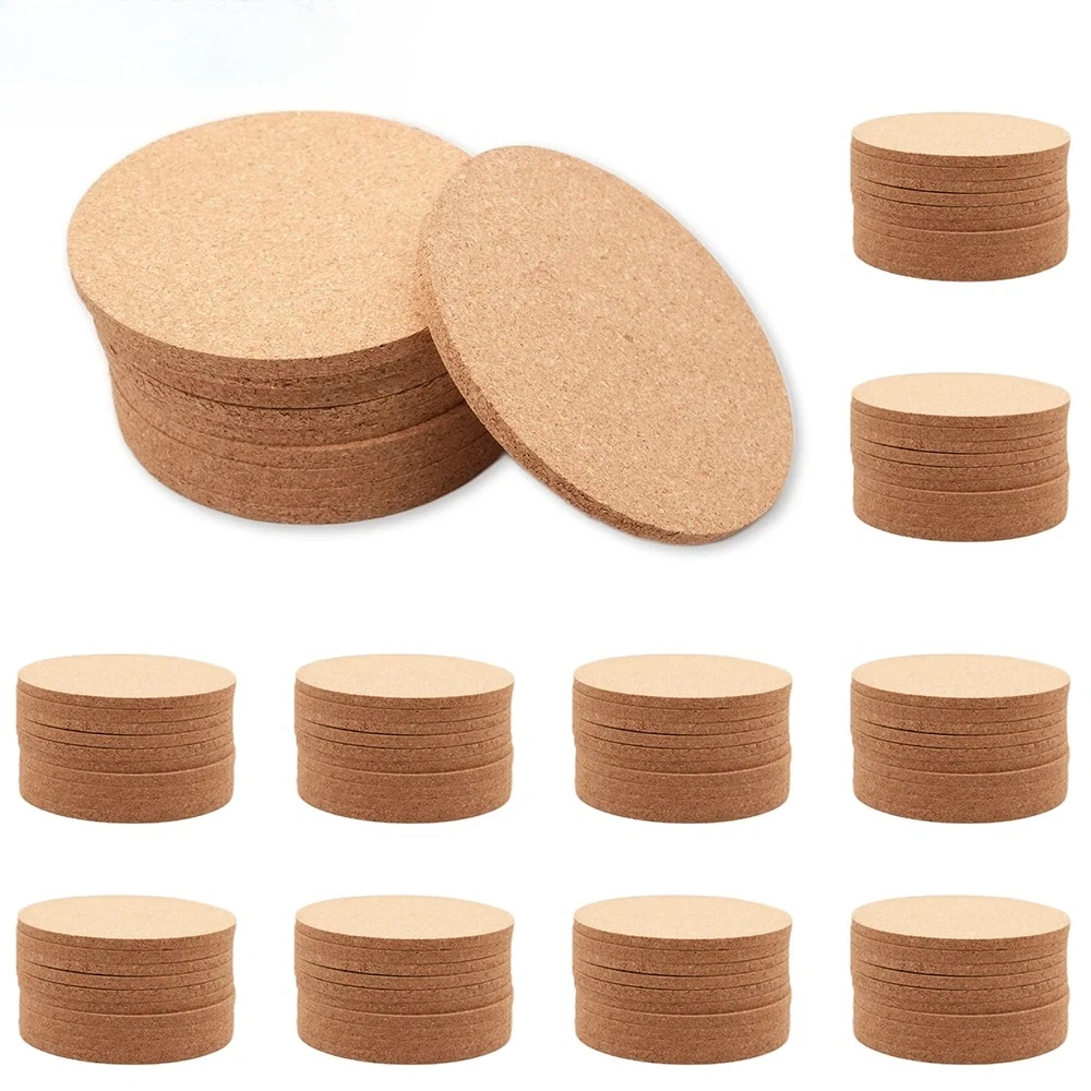 

Laser Engraving Material Cork Coasters Suitable for Engraving Machines and DIY Projects Diameter 90mm, Thickness 3mm 100-piece