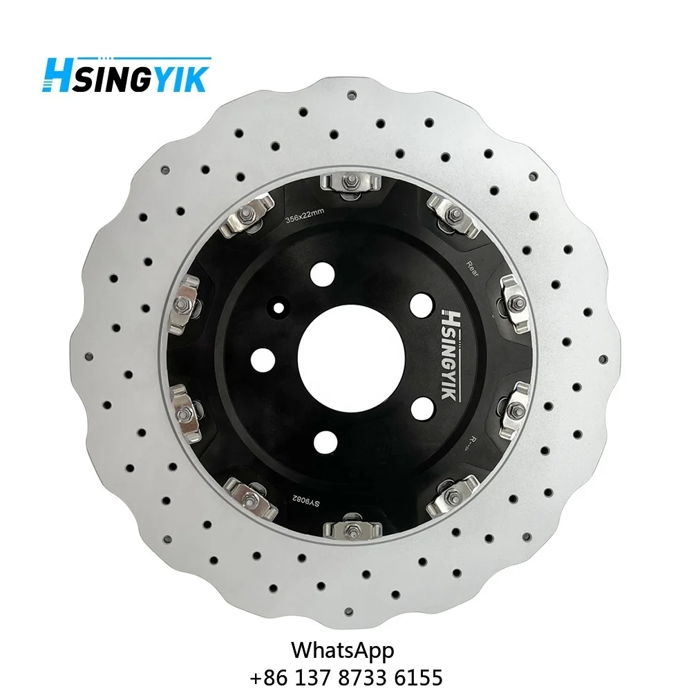 

Hsingyik 6061+G3500 Rear 4G8615601 356mm 22mm Floating Brake Rotor For Audi RS6 RS7