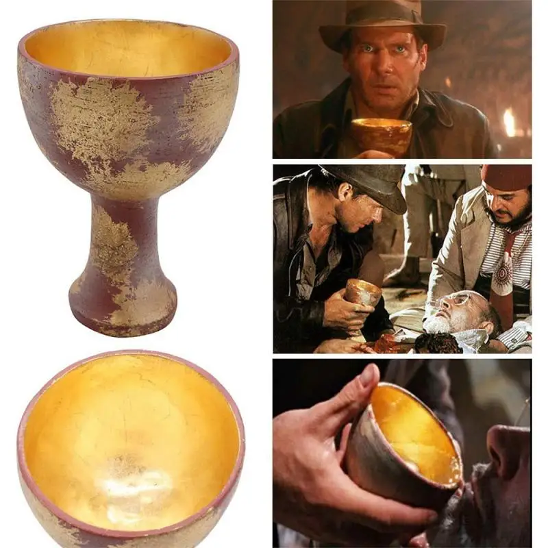 Indiana Jones Holy Resin Grail Cup Crafts for Indiana Jones Fans Resin  Halloween Props Decorations Home Decoration Accessories