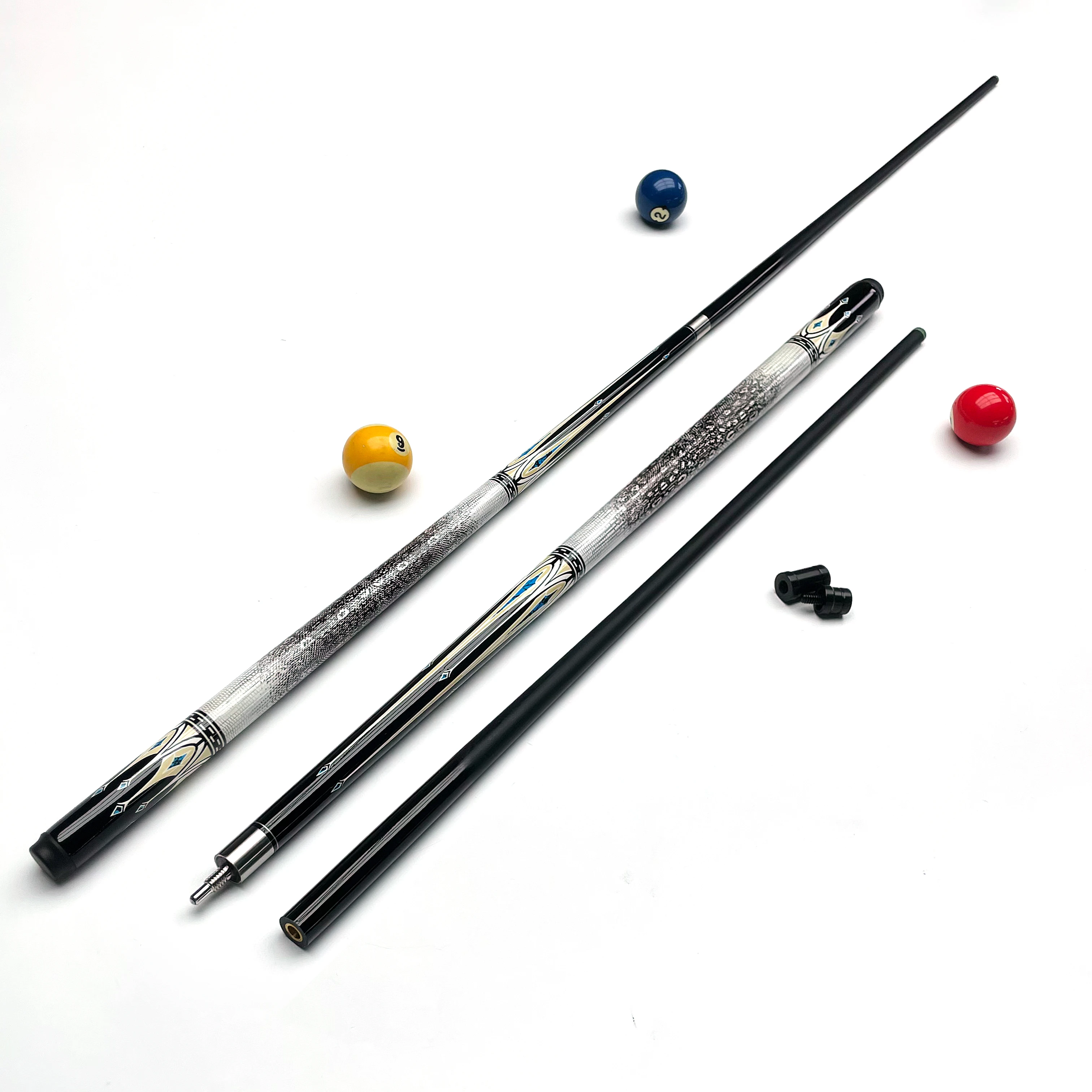 queue-de-billard-1-2-en-deux-parties-en-fibre-de-verre-avec-embout-de-13-mm-pour-la-competition-et-l'entrainement-des-adultes