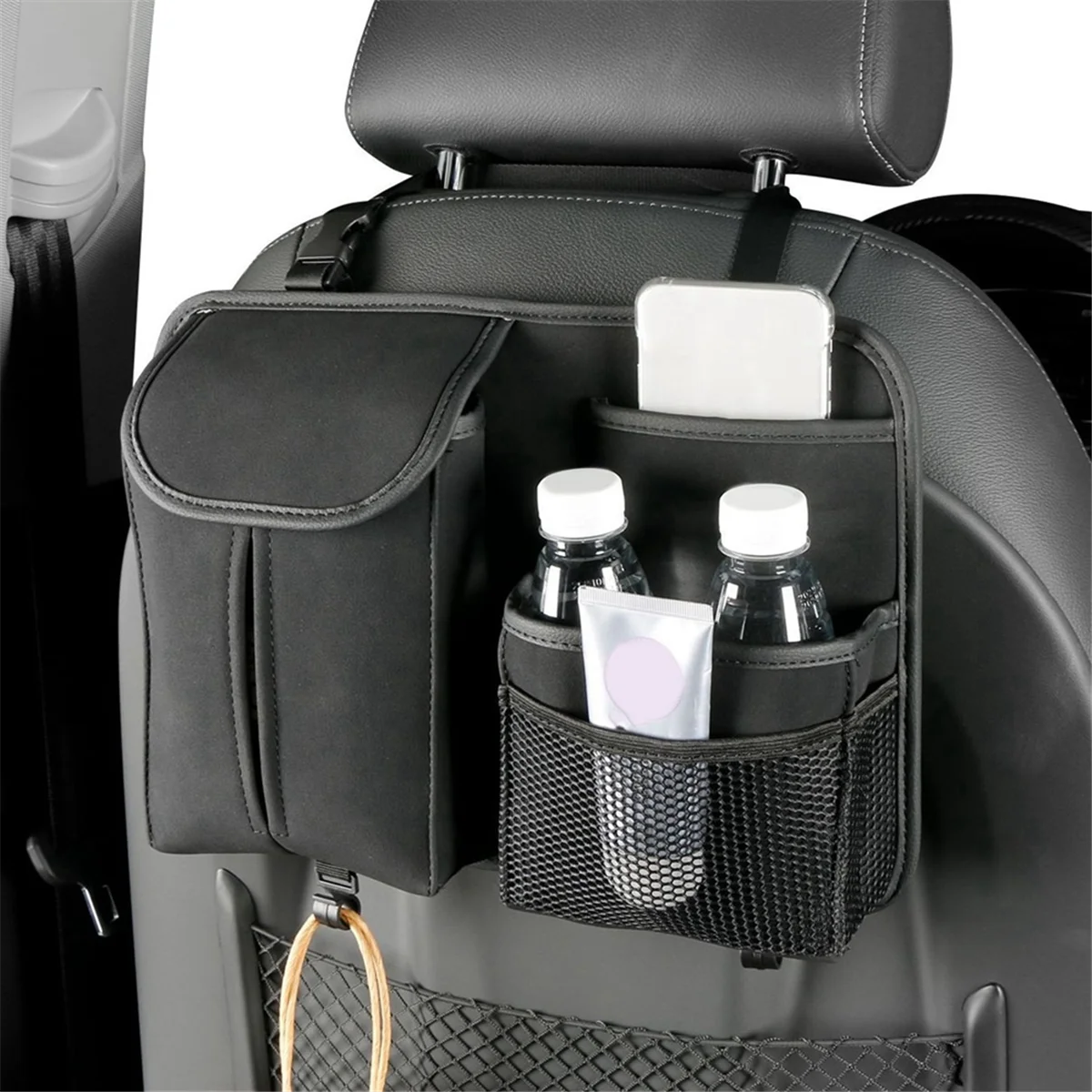 Car Seat Back Multi-Pocket Pack Bag Hanging Organizer Collector Storage Box Car Interior Accessories