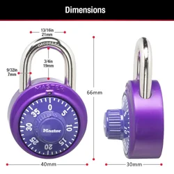 Locker Rotate Portable Password Lock Combination Padlock Rotation Lock for Gym and School Lockers Master Lock 1530D Combination