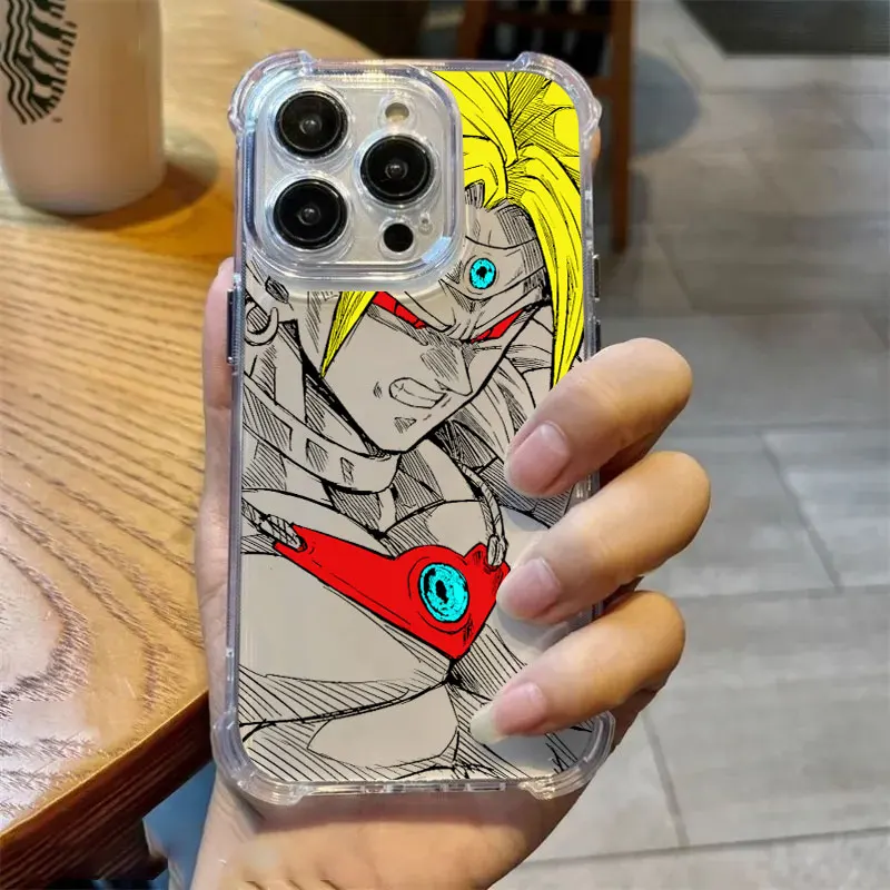 Funda de teléfono Super Saiyans Broly Gokus para Motorola Moto Edge G G86 G06 G56 70 60 50 G24 E15 Pro Neo Fision Stylus Power 5G