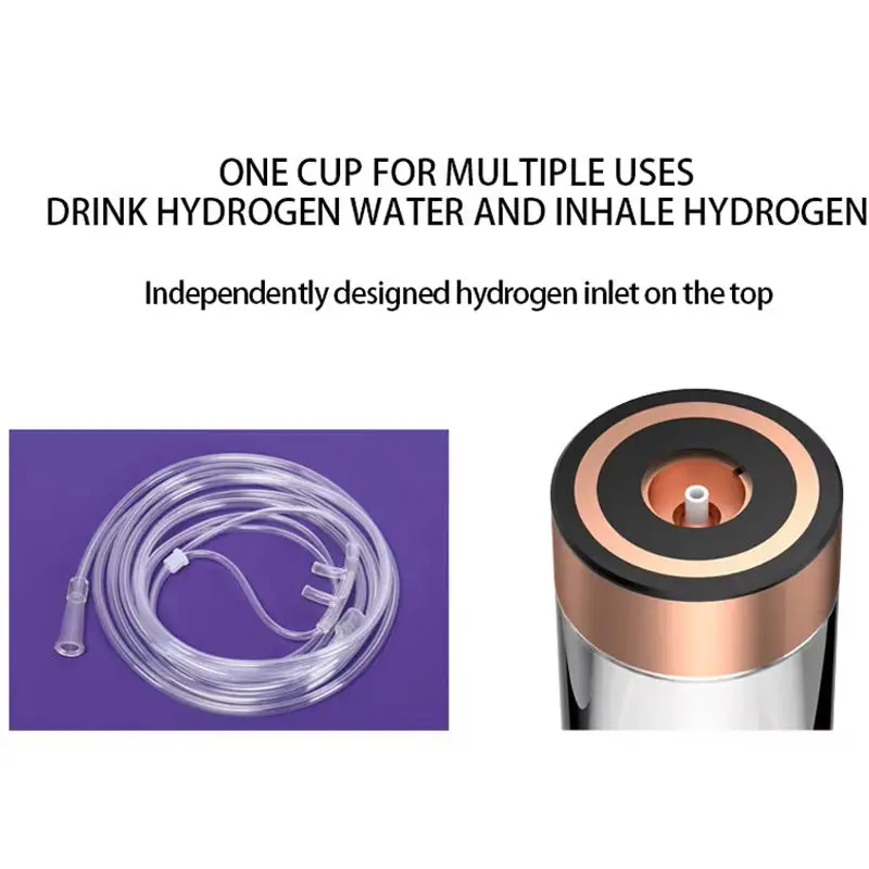 3000PPB High Concentration Hydrogen Rich Water Bottle SPE PEM Portable H2 Water Generator Cup For Home Travel Outdoor Use