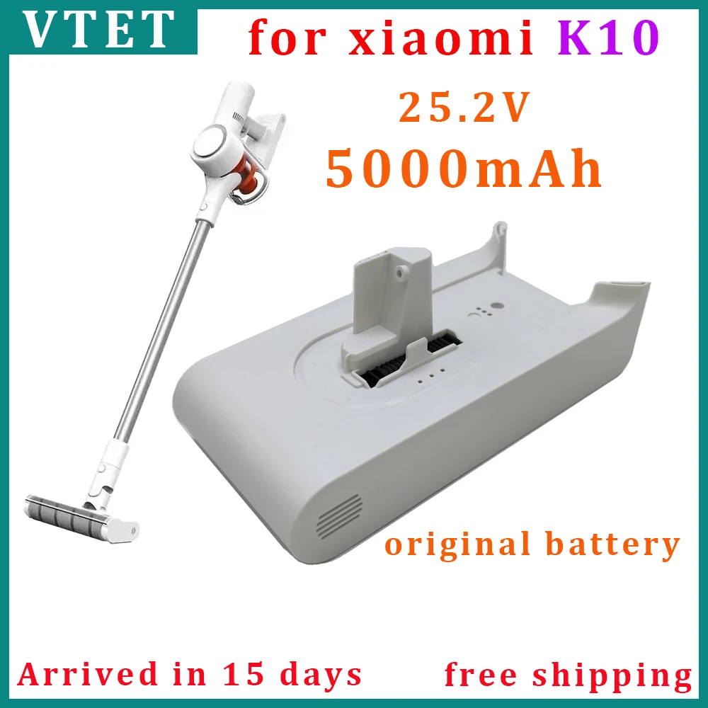 

for Xiao mi Mi Home K10 Handheld Cordless Vacuum Cleaner 25.2V 5000mAh Lithium Ion Rechargeable Battery Replacement Battery Pack