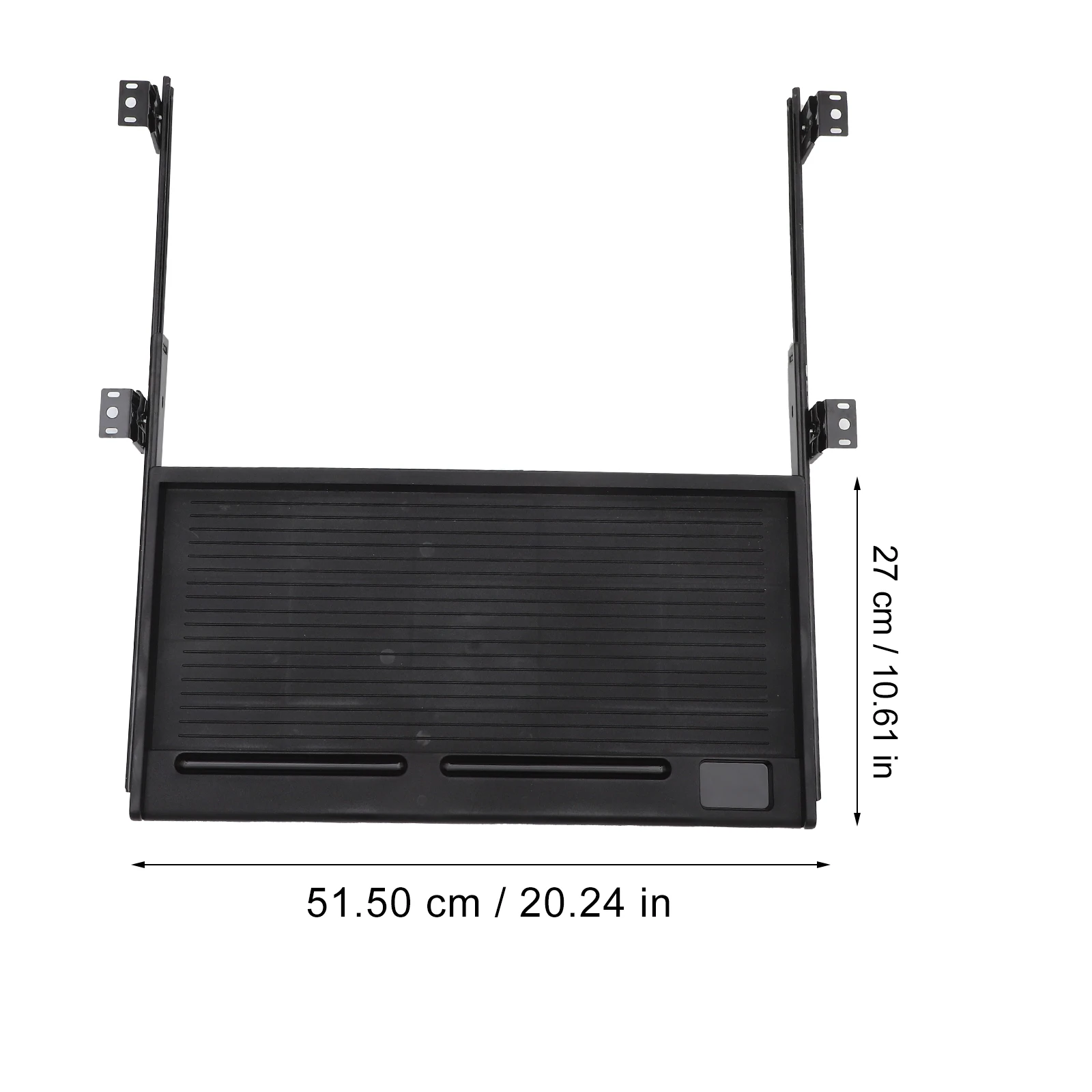 

Computer Accessories Keyboard Tray under Desk Trays Adhesive Stand for Desktop Black Office
