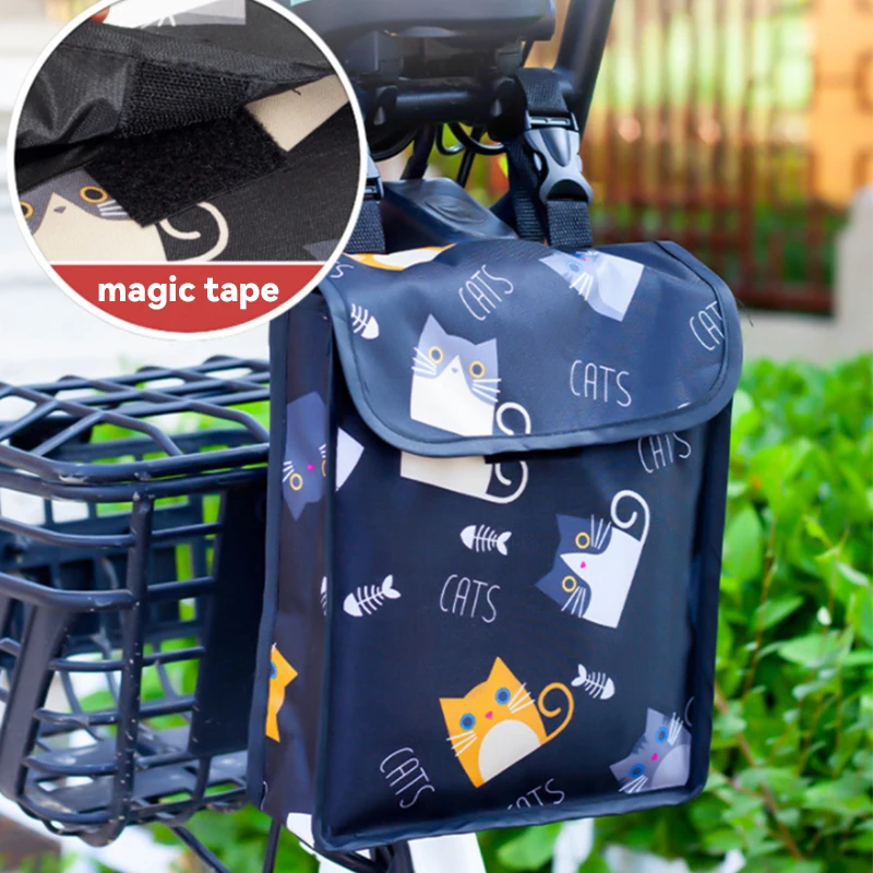 

1 шт., подвесная сумка для электрического велосипеда, передний руль, большая вместительная трехмерная сумка для хранения, подвесная сумка для мотоцикла