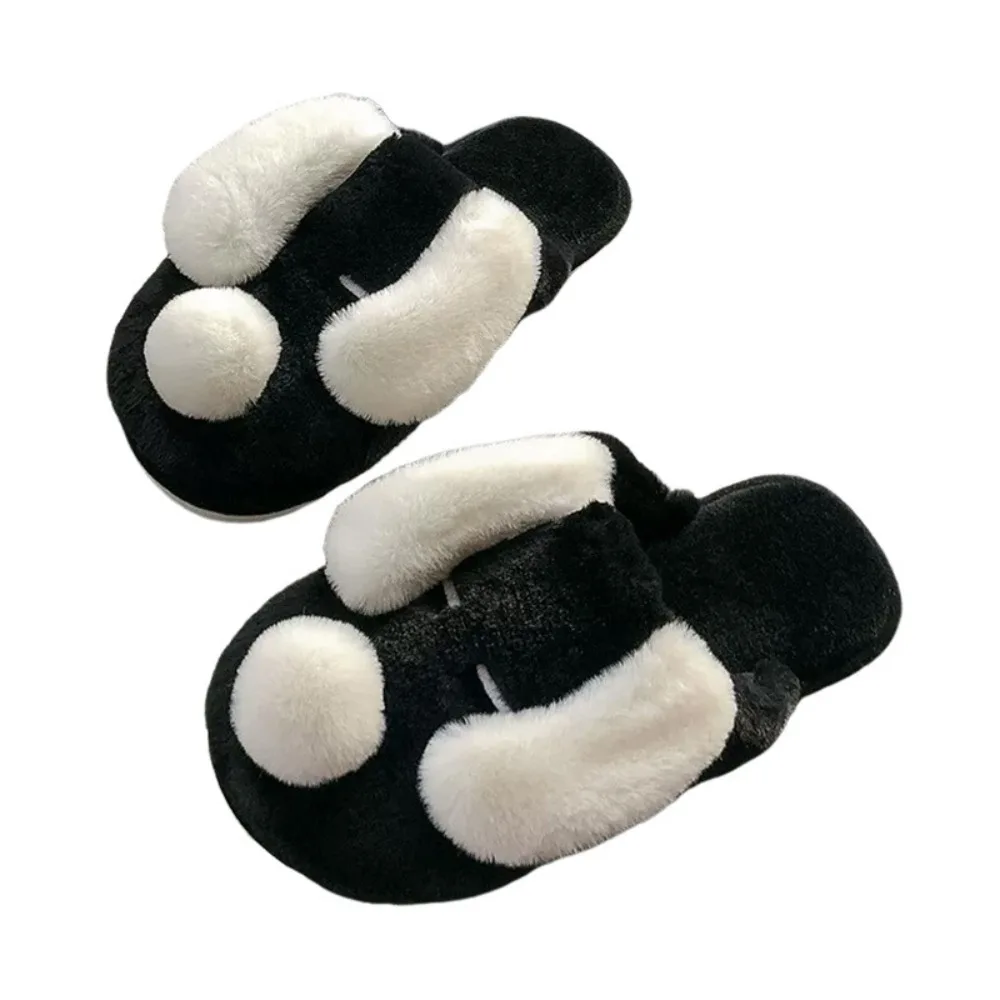 

Fashion Cartoon Plush Dog Slippers Soft Anti-slip Home Cotton Shoes Cute Thick Soled Winter Furry Slippers Gifts