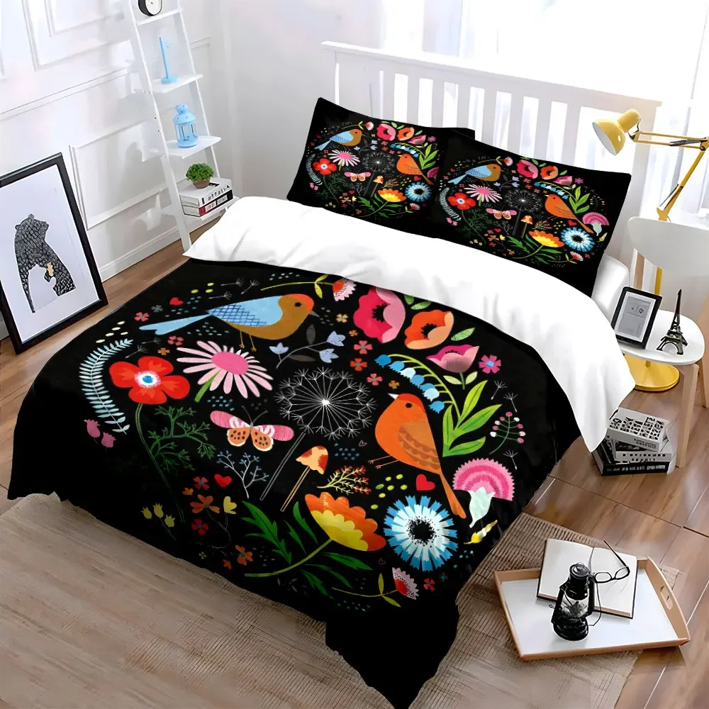 Colorful Nature Artwork Set Soft Comfortable Duvet Cover Bedding Set Included 1*Duvet Cover & 2*Pillowcases, gift