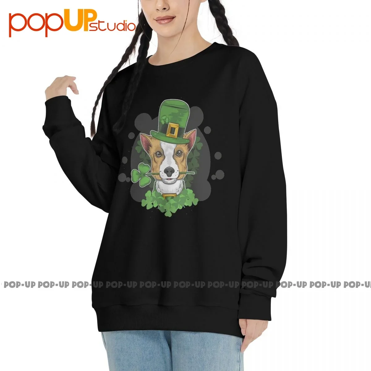 Saint Patrick Day Dog Sweatshirt Pullover Shirts Pop Daily Hot Deals Best Quality