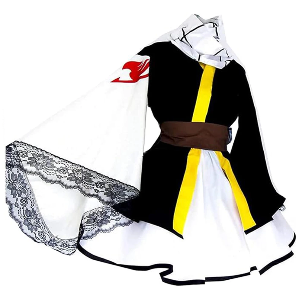 Aangepaste Anime Natsu Dragneel Cosplay Kostuum Halloween Voor Vrouwen Meisjes Lolita Kimono Jurk