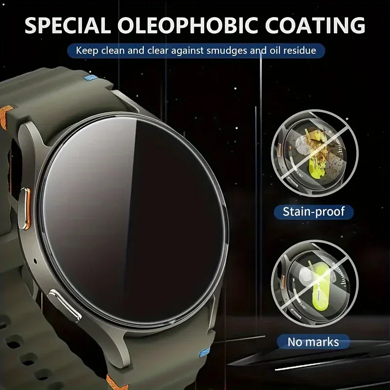 4 قطعة الزجاج المقسى لساعة سامسونج جالاكسي 7 6 5 برو 4 40/44/42/46/47 مللي متر ساعة 7 الترا فيلم أداة سهلة التركيب واقيات الشاشة #4