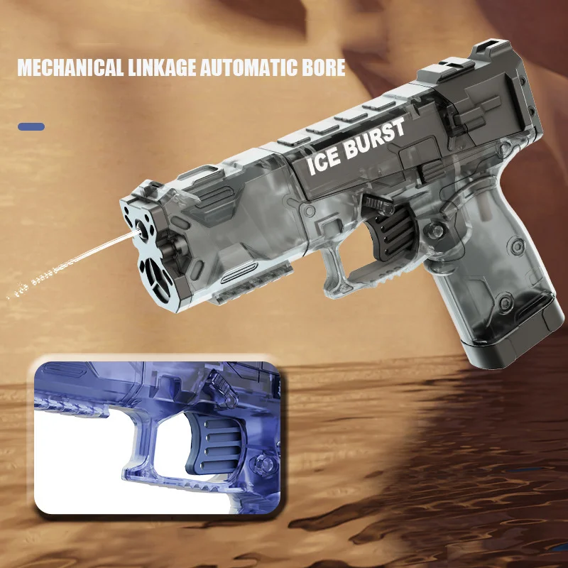 Zomerwaterpistool Mechanisch continu afvuren Spray Waterpistolen Buitenstrand Zwembad Waterspeelspeelgoed voor jongens en meisjes