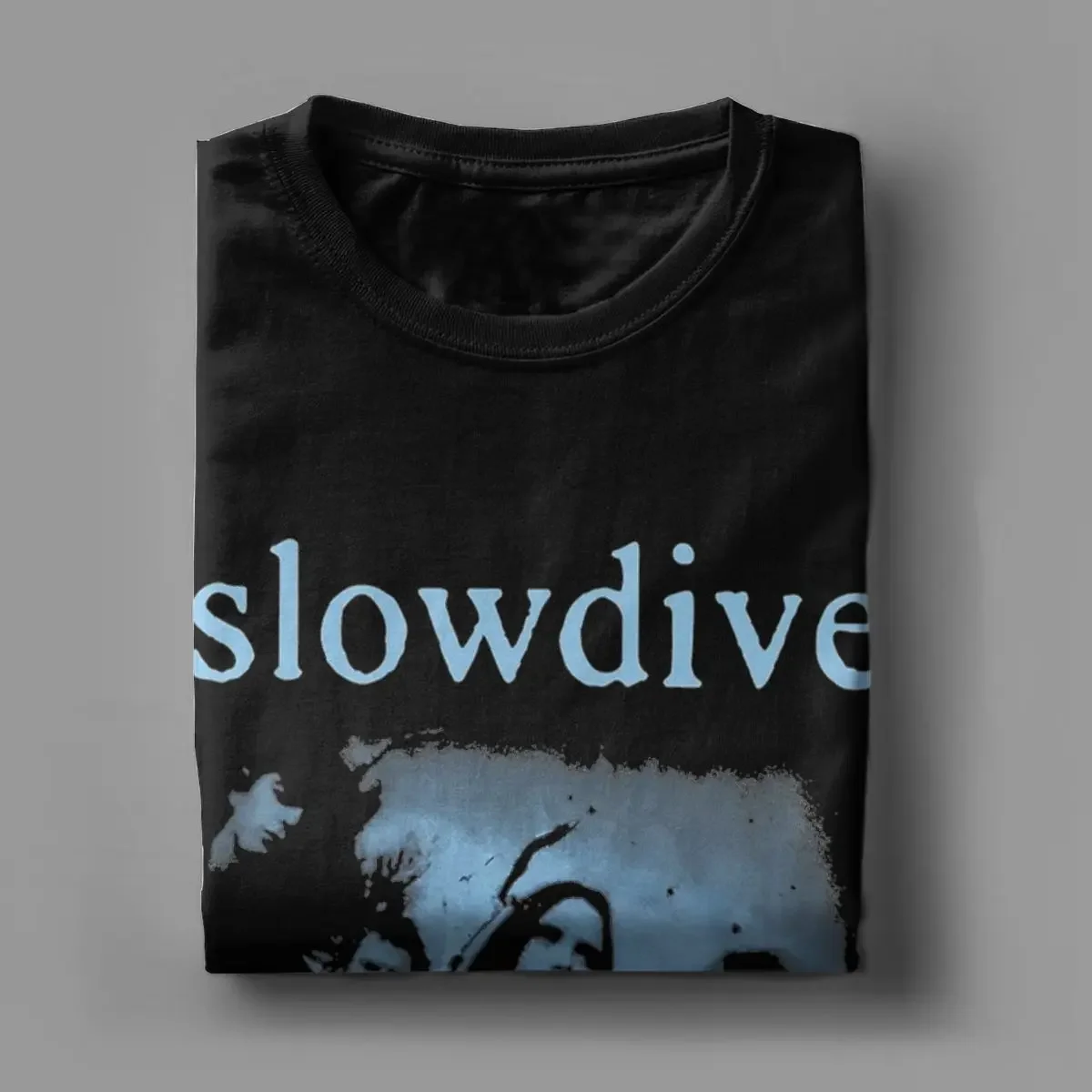 Slowdive Men\'s T Shirt Novelty Tees Short Sleeve Crew Neck T-Shirts Pure Cotton Summer Clothes