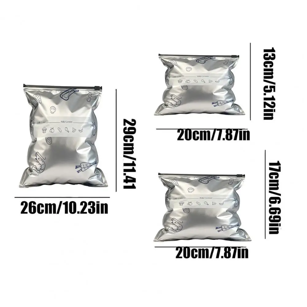 재사용 가능한 알루미늄 호일 백 식품 등급 밀봉 보관 백 과일용 재사용 가능한 알루미늄 호일 밀봉 백