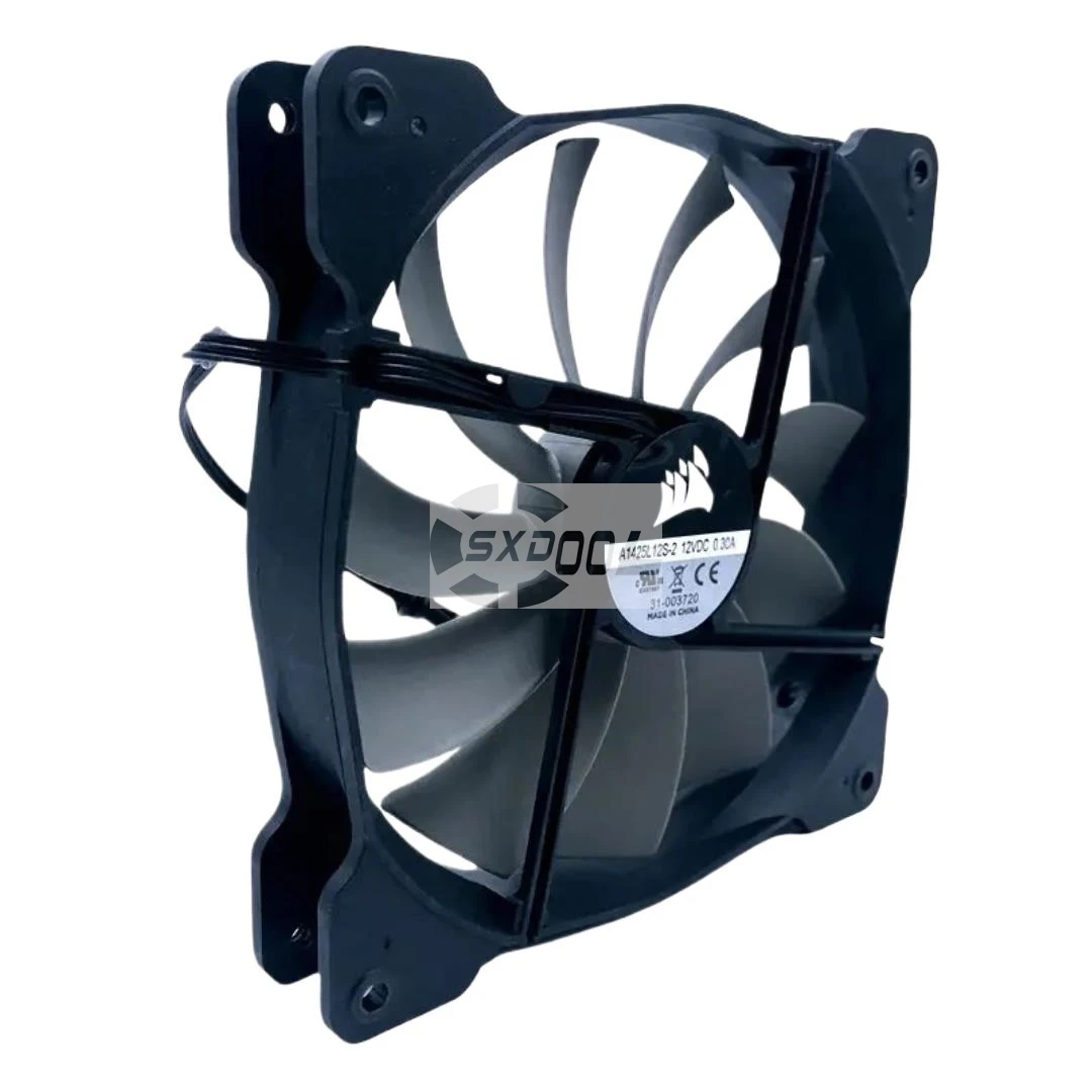 14cm Case Fan A1425L12S-2 140mm 12V Quiet Cooling Fan | 870RPM, 0.30A, Mute, Heatsink, for Computer Case & PSU Cooling