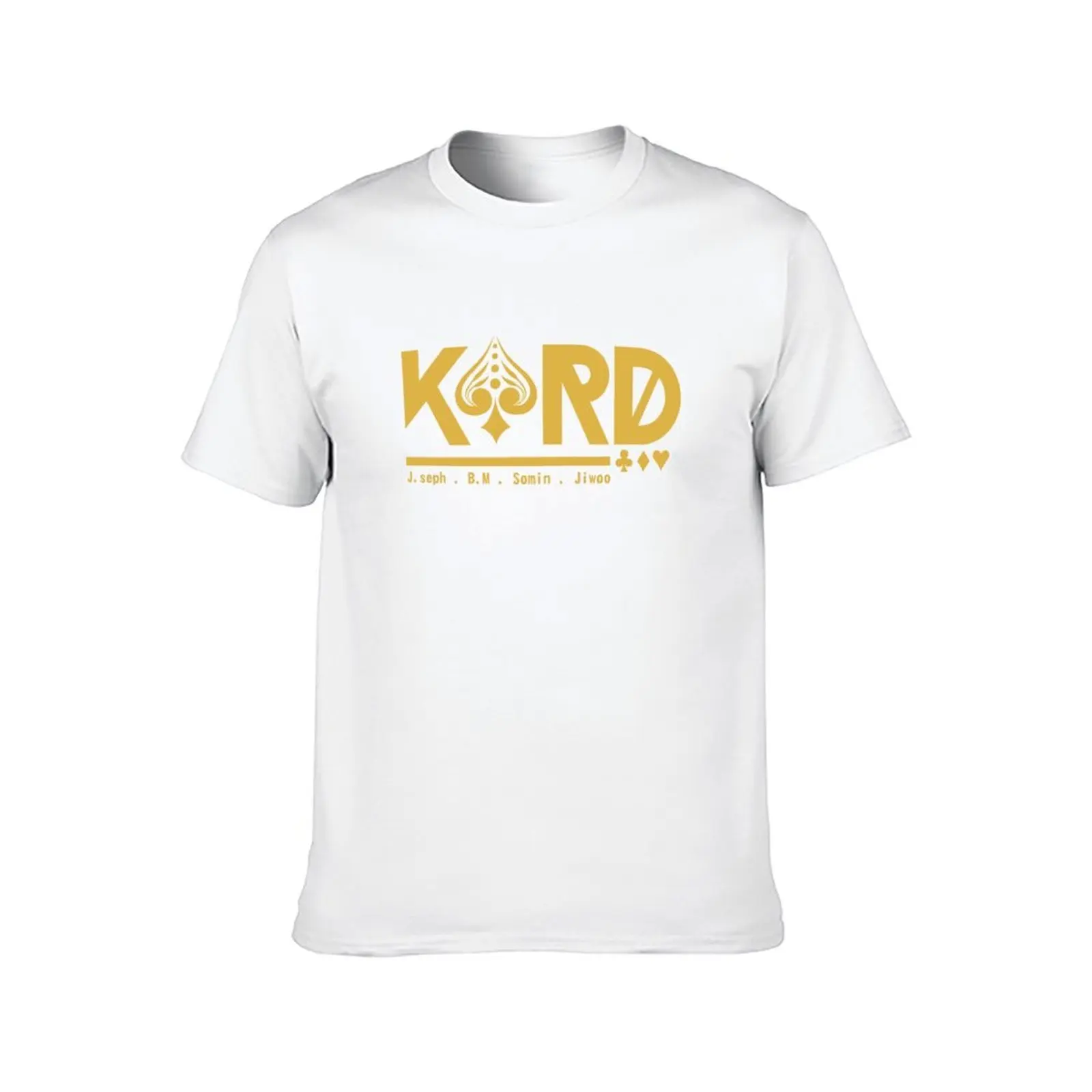 تي شيرت KARD MEMBER تي شيرت قطني أسود عادي للرجال حزمة مطبوعة تي شيرت للرجال تي شيرت