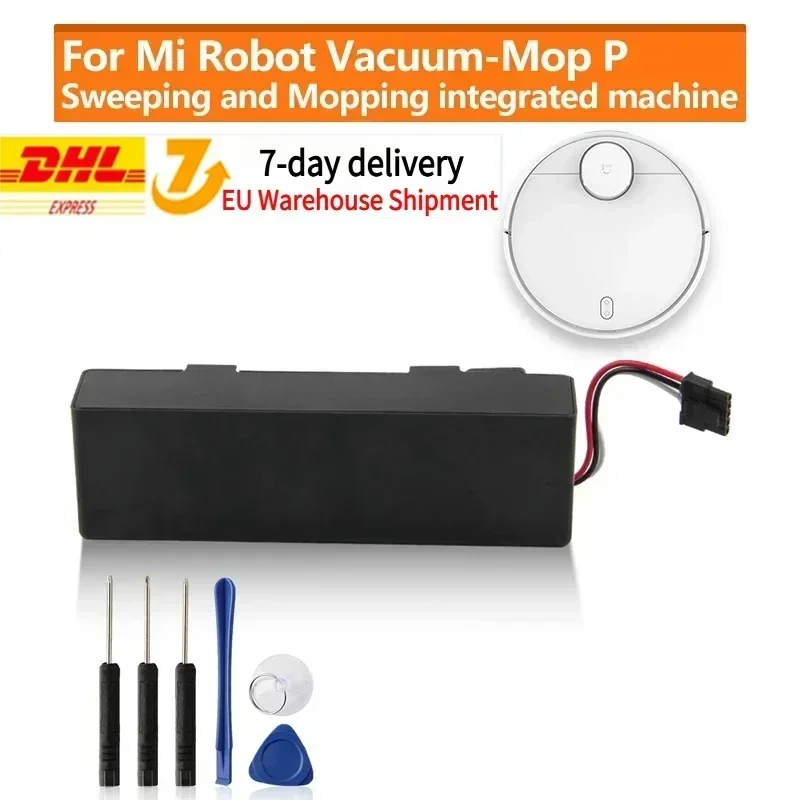 Batterie de remplacement d'origine pour aspirateur Robot Xiaomi Mijia Mi, vadrouille P INR18650 MH1-4S1P-SC, balayage et vadrouille